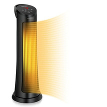 1500W PTC Fast Heating Space Heater with Remote Control - Color: Black - $159.55