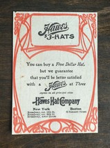 Vintage 1902 Hawes Hat Company The Montebello Original Ad 1021 A5 - $6.64