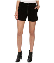 Blank Nyc - Suede High Rise Shorts with Zipper (black) Womens Shorts - £19.55 GBP