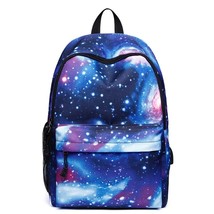 Men Canvas School Laptop Backpack Galaxy  Universe Space USB Charging for Teenag - £115.96 GBP