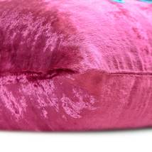 Mirror Pink Velvet Throw Pillow Covers 16&quot;x16&quot;, Circle Of Images - £25.40 GBP+
