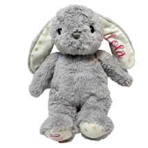 Cloud B Plush Lola Gray Rabbit Bunny Stuffed Animal Lovey Embroidery Eye... - £9.92 GBP