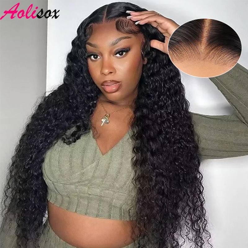 Wear And Go Glueless Human Hair Wigs Deep Wave Lace Front Wigs For Women Rea - £67.85 GBP+