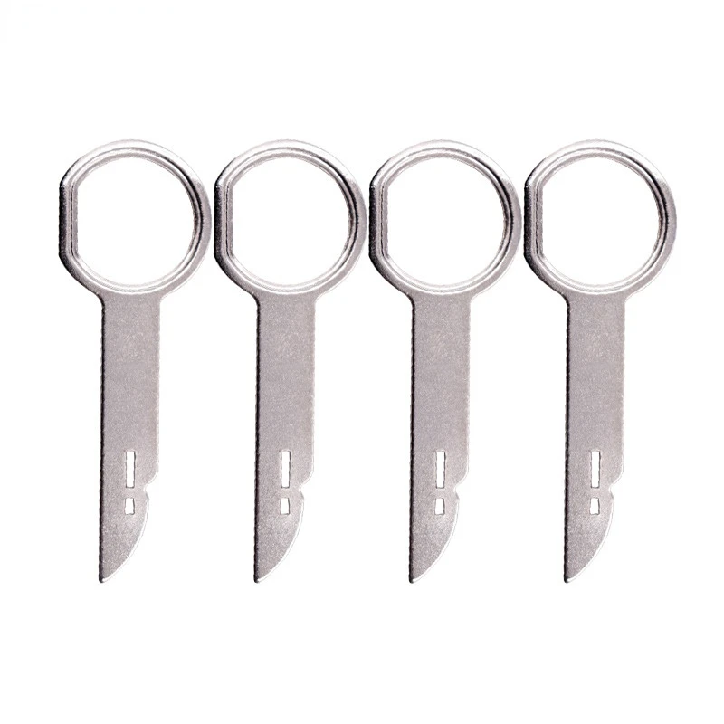 4Pcs Radio Removal Tool Stereo Key Release Pin Head Unit Audio Tool for VW Aud - £9.83 GBP