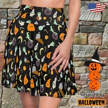 Pumpkins Women's Skater Skirt Pattern Halloween Inspiered Clothing Cospl... - $39.98+