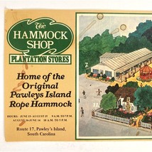 Vintage Pawleys Island Hammock Shop Plantation Stores Panorama Chrome Po... - $19.95