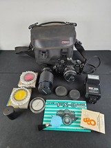 Yashica FX-3 Super 2000 35mm SLR Film Camera Black Body From JAPAN 2 Lenses - $148.45