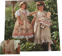 Simplicity Sewing Pattern 7029 Daisy Kingdom Dress Pinafore Girls 3 4 5 6 Uncut - £7.81 GBP