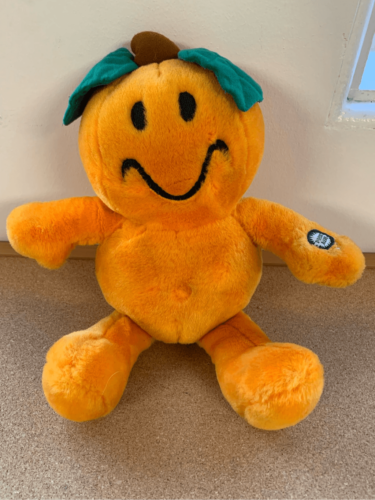 Dandee Pumpkin Man Plush-WORKS LOUD Animated Halloween Stuffed Animal Giggles - £10.92 GBP