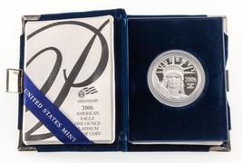 2006-W P$100 1 Oz. American Platinum Eagle Proof w/ OGP (Box, Case, CoA) - £1,206.66 GBP