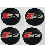 AUDI S3 wheel center cap-set of 4-Metal Stickers-self adesive Top Quality Glossy - $19.00 - $57.20