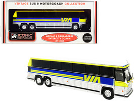 1980 MCI MC-9 Crusader II Intercity Coach Bus &quot;Via Rail&quot; (Canada) Yellow and Sil - £45.84 GBP