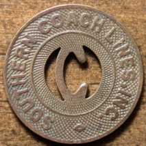 Chattanooga, Tennessee TN Southern Coach Lines, Inc. School Fare Transit Token - $9.49