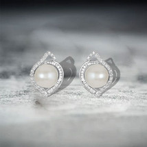 Baroque Temperament Imitation Pearl Earrings High-Grade Geometric Earrings Simpl - £7.98 GBP