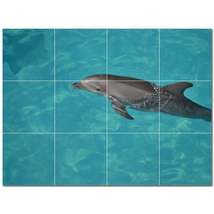 Dolphin Ceramic Tile Wall Mural Kitchen Backsplash Bathroom Shower P500533 - £94.51 GBP+