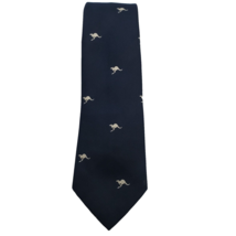 HOLLYGREEN Tie Blue with Kangaroos 56&quot; x 3&quot; Polyester Made in Australia - $5.86