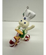 Peppermint Twirl Tri Cycle Danbury Mint Pillsbury Doughboy Glitter Ornam... - $84.11