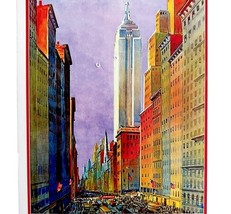 New York Fifth Avenue Postcard Empire State Unused Unposted Poster Repri... - $19.99