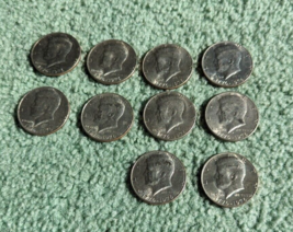 1976 Kennedy Half Dollar (10 coins) 1776-1976 Bicentennial Circulated Coins - £11.71 GBP