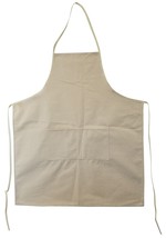 Wear&#39;m Extra Large Apron With Pockets 29&quot;x32&quot;-Natural MR466 - £28.49 GBP