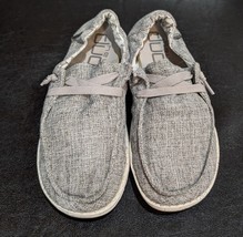 Hey Dude Women’s Wendy Linen Grey Shoes Size 5 EXCELLENT CONDITION  - $15.79