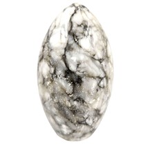 Egg Shaped 6 inch Marble Stone, Decorative Bookshelf item or office pape... - £72.21 GBP