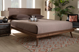 Hillary Walnut Brown Queen Size Platform Bed - $424.00