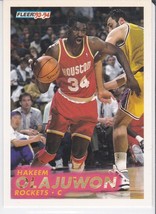 M) 1993-94 Fleer NBA Basketball Trading Card - Hakeem Olajuwon #79 - £1.54 GBP