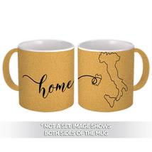 Italy Home Map : Gift Mug Italian Epat Country Souvenir Pride Outline - £12.68 GBP