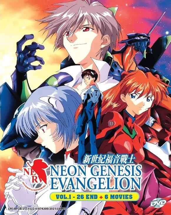 Anime DVD Neon Genesis Evangelion Complete TV Series + 6 Movie English Dubbed  - £45.25 GBP