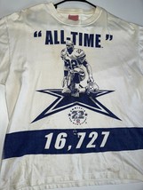 Reebok Emmit Smith All-Time 22 T-Shirt Mens Large White Crew Neck Short ... - $24.63