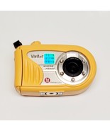 Vivitar Underwater Digital Camera Vivicam 6200W 6.0MP Yellow Tested - $452.90 MXN