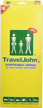 Traveljohn 66892 18-Pack Disposable Urinals Deluxe - £46.13 GBP
