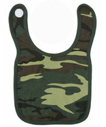 New Baby CAMOFLAUGE BIB Military Infant Shower Gift Woodland Camo Rothco... - $146.61 MXN