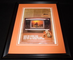 1982 Zenith System 3 TV 11x14 Framed ORIGINAL Vintage Advertisement - £27.60 GBP