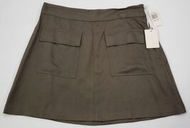 A) 1.State Woman Army Green Skirt Lyocell Medium DK Grove Camp Nostalgia - $29.69