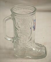 Texas Loosey's Western Cowboy Boot Drink Glass Beer Bar Restaurant Mug B... - $14.84