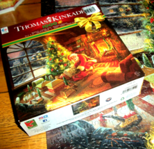 Jigsaw Puzzle 1000 Pieces Thomas Kinkade Santa Claus Special Delivery Complete - £11.81 GBP