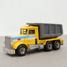 Vintage 1981 Matchbox Peterbilt Yellow Pace Dump Truck Diecast 1:80 Scale - £10.47 GBP