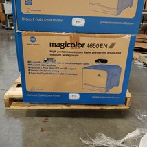 Konica Minolta Magicolor 4650EN Printer Brand NEW Missing All Supplies! AOOF011 - £119.89 GBP