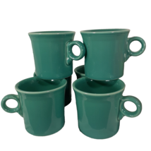 Set of 4 Fiesta HLC Coffee Tea Hot Coca Cups O Ring Handles Mugs Made In USA - £18.25 GBP