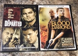 Leonardo Dicaprio Blood Diamond/The Departed 2 DVD Lot Brand New Sealed - £7.75 GBP