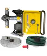 Home Wildfire Protection System Fire Pump and Hose w/ Multi Hose Diverte... - $2,202.75