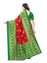 Women&#39;s Saree With Blouse Piece Sari Dress Clothes Party Wear Arabic - £14.43 GBP