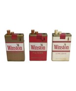 Lot of 3 Vintage Winston Cigarette Pack Lighters Filters Ultra Lights &amp; ... - £11.03 GBP