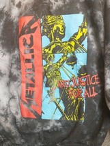 Metallica crewneck Shirt And Justice For All Tie Dye Large/XL Heavy Metal - £28.58 GBP