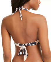 Bar III Leopard Printed Halter Bikini Top, Size Small - £12.47 GBP