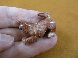 (Y-CAT-61) red gray KITTY CAT gemstone carving love cats SOAPSTONE figur... - €7,66 EUR