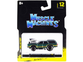 1970 Oldsmobile Vista Cruiser 442 Green Metallic w Gold Stripes 1/64 Diecast Car - $17.64