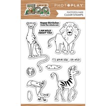PhotoPlay Photopolymer Clear Stamps-A Day At The Zoo - £30.51 GBP